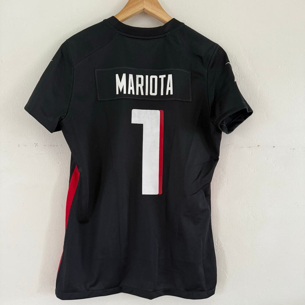 Nike Atlanta Falcons On Field Jersey Mariota #1 Black NFL Women's Medium‎